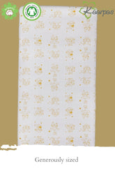 Adorable Animal' Cotton Fitted Cot Crib Sheet : Monkey